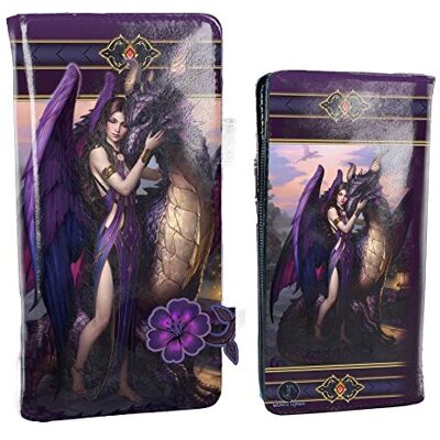 Nemesis Now Dragon Sanctuary James Ryman Reliëf Portemonnee 18.5cm Paars, PU, One Size Nemesis Now Dragon Sanctuary James Ryman Reliëf Portemonnee 18.5cm Paars, PU, One Size