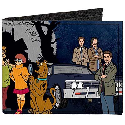 Buckle-Down Herren Geldbörse, Scooby Doo Bovennatuurlijk, 4.0" x 3.5 Buckle-Down Herren Geldbörse, Scooby Doo Bovennatuurlijk, 4.0" x 3.5