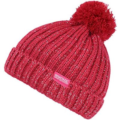 Regatta Luminosity Hat III Acryl Gebreid met Reflecterende Thread Hoofddeksel, Donker Cerise, 4-6 Regatta Luminosity Hat III Acryl Gebreid met Reflecterende Thread Hoofddeksel, Donker Cerise, 4-6