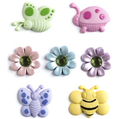 Récréatys 7112 05428 Zakje Knoppen/Decoraties Nylon Tuindieren Pastel Récréatys 7112 05428 Zakje Knoppen/Decoraties Nylon Tuindieren Pastel