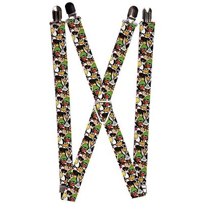 Buckle-Down Unisex Bretels, Looney Tunes, 1.0-inch Wide Buckle-Down Unisex Bretels, Looney Tunes, 1.0-inch Wide