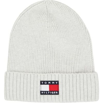 Tommy Hilfiger Unisex Heritage Flag Beanie KA0KA00031 Beanie, Grijs (Lichtgrijs Heather), L-XL, GRIJS (lichtgrijs heide), L-XL Tommy Hilfiger Unisex Heritage Flag Beanie KA0KA00031 Beanie, Grijs (Lichtgrijs Heather), L-XL, GRIJS (lichtgrijs heide), L-XL
