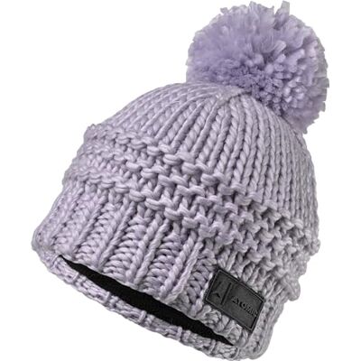 ATOMIC Salomon W ALPS POM Beanie Lavendel muts voor volwassenen wintermuts met fleece hoofdband comfortabele en ademende mutsen warme pomponmuts van huidvriendelijk materiaal, lavendel, One ATOMIC Salomon W ALPS POM Beanie Lavendel muts voor volwassenen wintermuts met fleece hoofdband comfortabele en ademende mutsen warme pomponmuts van huidvriendelijk materiaal, lavendel, One