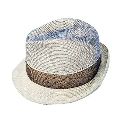 Capo Unisex Sidney hoed Fedora, blauw (marine 18)., S (Fabrikant maat: 56) Capo Unisex Sidney hoed Fedora, blauw (marine 18)., S (Fabrikant maat: 56)