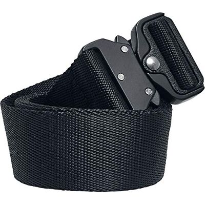 Urban Classics Uniseks riem met vleugelgesp, zwart, S/M Urban Classics Uniseks riem met vleugelgesp, zwart, S/M