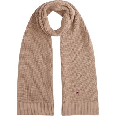 Tommy Hilfiger Unisex Kids RIB FLAG SJAAL AU0AU02010, Bruin, One Size, Bruin (Moutmelk), Eén maat Tommy Hilfiger Unisex Kids RIB FLAG SJAAL AU0AU02010, Bruin, One Size, Bruin (Moutmelk), Eén maat