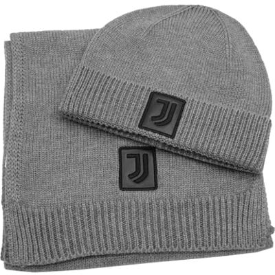 JUVENTUS Set sjaal en muts tricot 9% wol 20% PL 55% NY 16% PC grijs box 133596 grijs, Grijs, One size JUVENTUS Set sjaal en muts tricot 9% wol 20% PL 55% NY 16% PC grijs box 133596 grijs, Grijs, One size