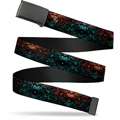 Buckle-Down Heren Web Riem Tattoo Johnny Skull 1.5", Veelkleurig, Breed/Past tot 42" Pant Maat, Meerkleurig, 1.5" Wide/Fits up to 42" Pant Size Buckle-Down Heren Web Riem Tattoo Johnny Skull 1.5", Veelkleurig, Breed/Past tot 42" Pant Maat, Meerkleurig, 1.5" Wide/Fits up to 42" Pant Size