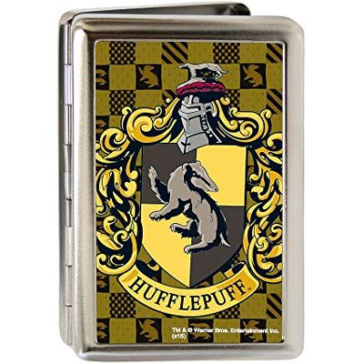 Buckle-Down Gesp Down Metalen Portemonnee voor heren Hufflepuff Crest Fcg Goud/zwart Buckle-Down Gesp Down Metalen Portemonnee voor heren Hufflepuff Crest Fcg Goud/zwart