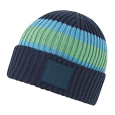 Ziener Heren Indri muts/warm, gebreid, driekleurig, morning blue, S Ziener Heren Indri muts/warm, gebreid, driekleurig, morning blue, S