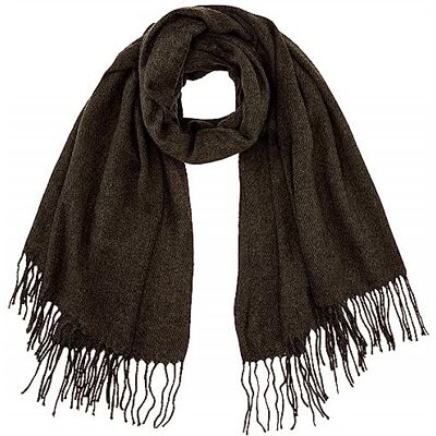ONLY Onlannali Weaved Scarf Cc sjaal voor dames, dark grey melange, Eén Maat ONLY Onlannali Weaved Scarf Cc sjaal voor dames, dark grey melange, Eén Maat