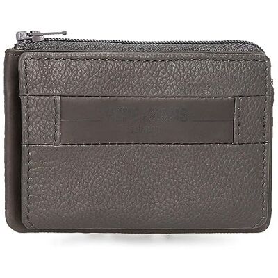 Pepe Jeans Checkbox portemonnee met kaartenvak, grijs, 11 x 7 x 1,5 cm, leer, Grijs, Eén maat, portemonnee met kaarthouder Pepe Jeans Checkbox portemonnee met kaartenvak, grijs, 11 x 7 x 1,5 cm, leer, Grijs, Eén maat, portemonnee met kaarthouder