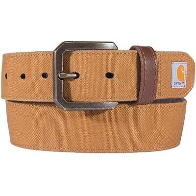 Carhartt Casual robuuste canvas riemen voor heren, Bruin, 32 Carhartt Casual robuuste canvas riemen voor heren, Bruin, 32