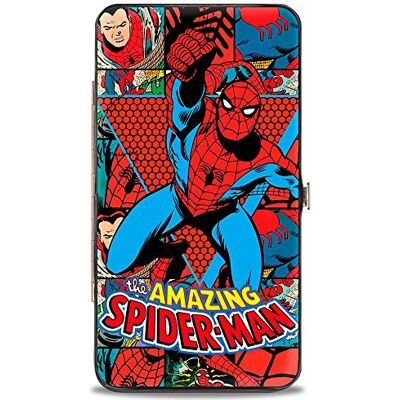 Buckle-Down Unisex-Adult Scharnier Wallet-Spider-Man, Multi kleuren, Eén maat Buckle-Down Unisex-Adult Scharnier Wallet-Spider-Man, Multi kleuren, Eén maat