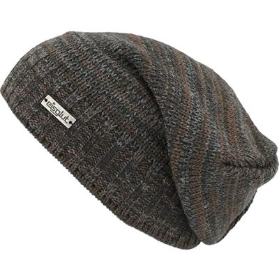 Eisglut Lofftg gebreide muts voor heren, bruin, One size Eisglut Lofftg gebreide muts voor heren, bruin, One size