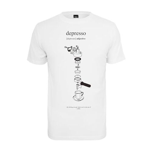 Heren Depresso Tee T-Shirt, Wit, S