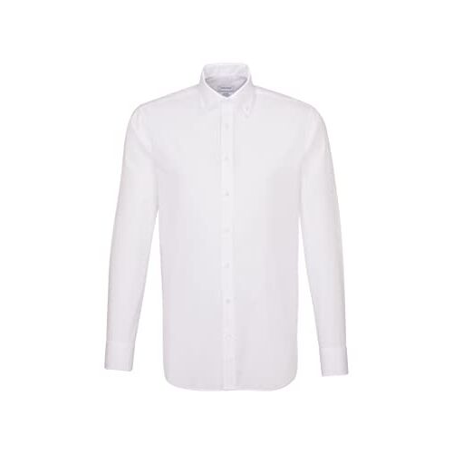 seidensticker Zakelijk overhemd voor heren, shaped fit, strijkvrij, zakelijk hemd voor heren, wit (wit 01) donker, 37