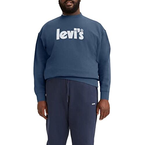 Levi's Levis Men's Blues Big Relaxed Graphic Crew, 2XL, blues