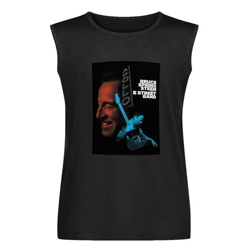 WEedsyJXU Bruce And Springsteen Bruce And Springsteen Humor Graphic Mens Basic Sleeveless T shirt R196 Vest Tank Tops Tees European Size White 3XL