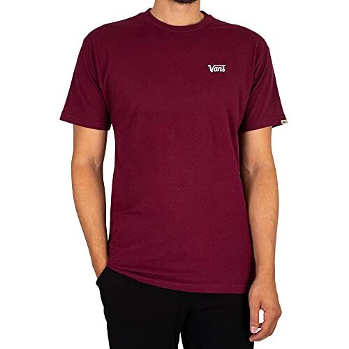 Vans Heren Mini Script T-Shirt, Bourgondië, M, Bourgondy, M