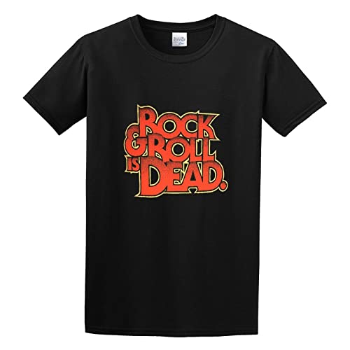 CHENDUIX The Hellacopters Rock Roll Is Dead Cartoon Mens Round Neck Cotton T Shirts Size 3XL
