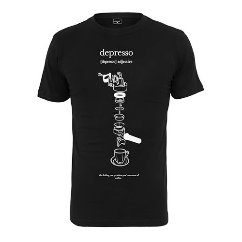 Depresso Tee voor heren, zwart, XXL