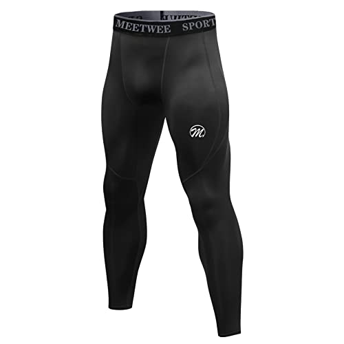 MEETWEE Compressiebroek voor heren, sportlegging, lange loopbroek, ademend, functionele onderbroek, tights, onderbroek