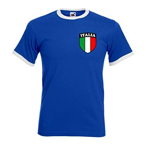 Sports Crazy Italië Italiaanse Italia Retro stijl nationale voetbalteam T-Shirt Jersey