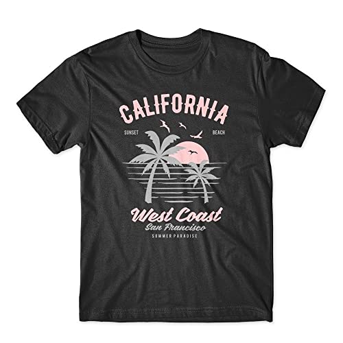 YUN SEN California West Coast T-Shirt. 1 Cotton Tee Grey 3XL