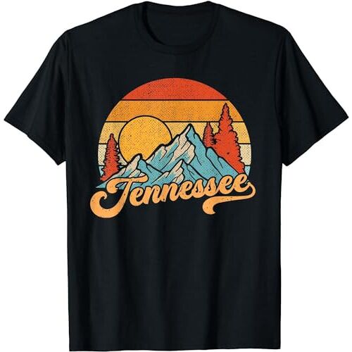 RONG CHENG Tennessee Tshirt, Retro Tennessee Shirt, Tennessee Tourist T-Shirt Black L