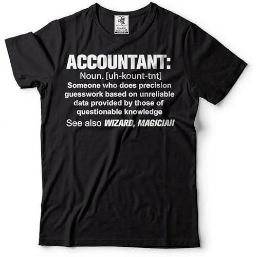 cookietong Gift for Accountant Funny T-Shirt Birthday Gift Idea for Accountant CPA T-Shirt Black Black L