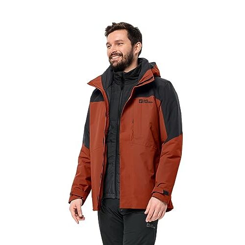 Jack Wolfskin Romberg 3-in-1 jas, roze, L heren, Roze, L