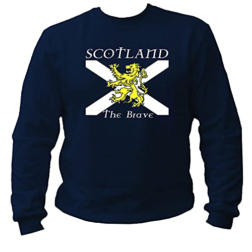 Tex-Ha Scottland The Brave Schotland Aberdeen doedelzak schotten Ierland Sweatshirt blauw XXL