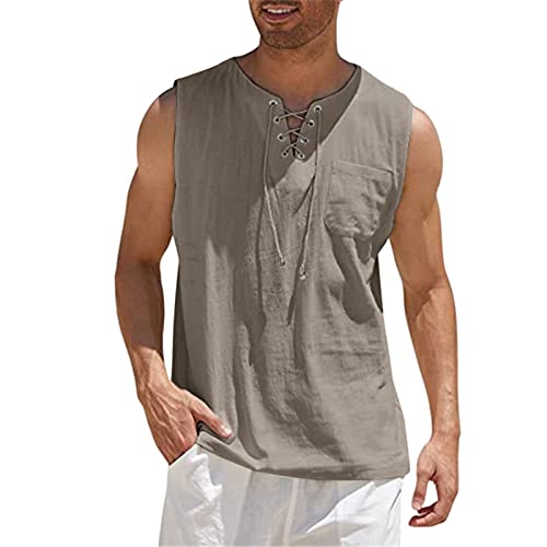 LZPCarra Heren trui zwart met V-hals tanktop heren katoen losse sporttanktop ademend mouwloos bodybuilding onderhemd T-shirt T-shirt T-shirt T-shirt T-shirt T-shirt T-shirt T-shirt T-shirt T-shirt T-shirt