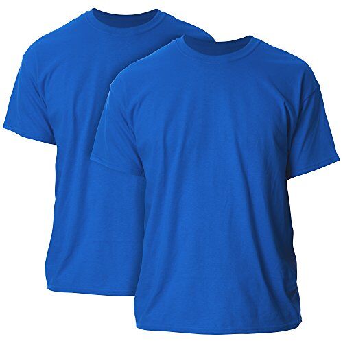 Gildan Katoenen T-shirt voor heren (verpakking van 2), Koninklijk, XL