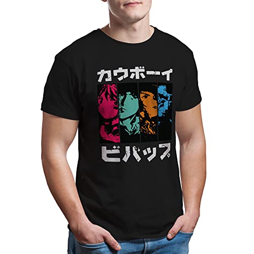 Trend Creators Cowboy Bebop Anime Inspired Zwart T-shirt heren Size 3XL