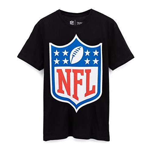 NFL Jersey T-shirt Mens Volwassenen Amerikaans Voetbal Schild Logo Black Top