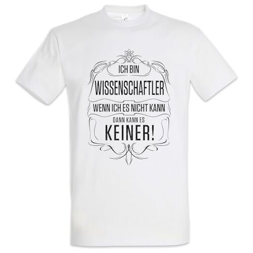 Urban Backwoods Ik ben wetenschappers T-shirt heren, wit, M