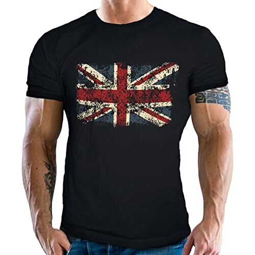 Gasoline Bandit Rockabilly Fan T-shirt: UK Rock'n Roll United Kingdom, Jack, XL