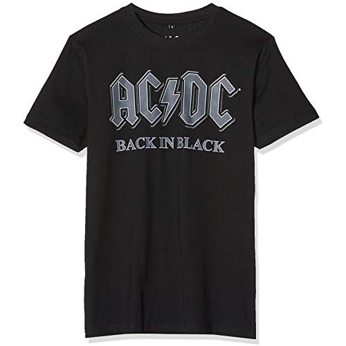 MERCHCODE Heren ACDC Back in Black Tee T-shirt, zwart (Black 00007), M