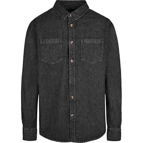 Build Your Brand Heren Denim Jeans Shirt Shirt Shirt