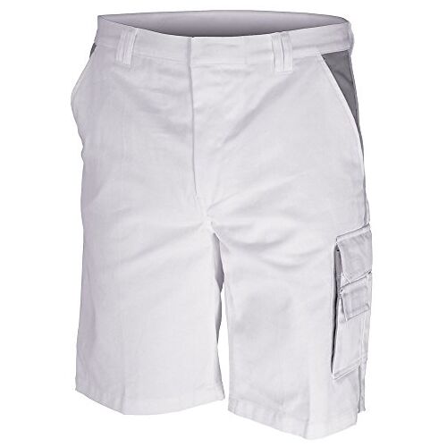 Carson Contrast Werkshorts, 1 stuk, 64, wit/grijs, CC709S.WG