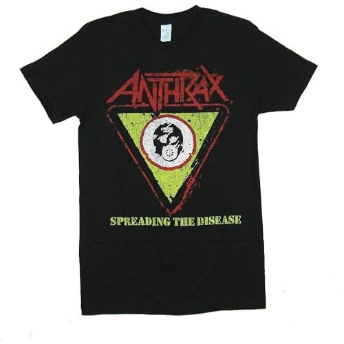 feittanhe Anthrax Spreading The Disease Black T Shirt mens