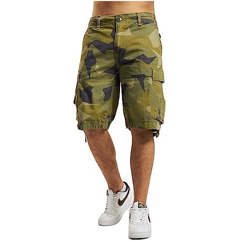 Brandit Basic Vintage cargoshorts voor heren, zweedse camouflage, XL