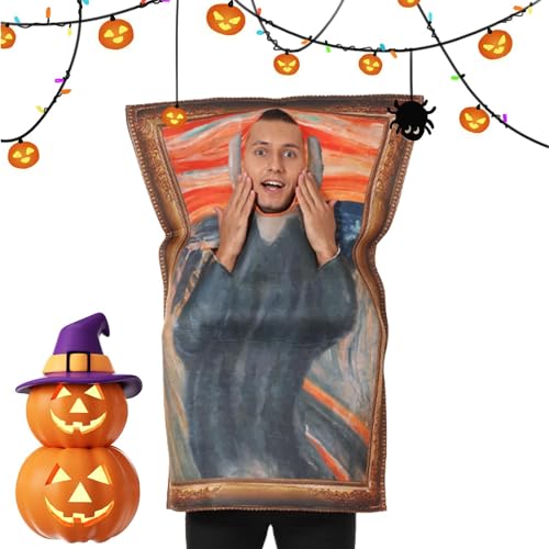 MISOYER Beroemd schilderijkostuum Halloween-feestkostuums   Wearable Beroemde Schilderijkostuums Dames Heren Prank Kleding Kostuum Show