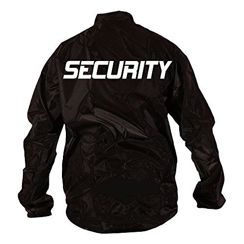 Coole-Fun-T-Shirts Security regenjas reflecterende print zwart S M L XL XXL XXXL voor de veiligheidsdienst