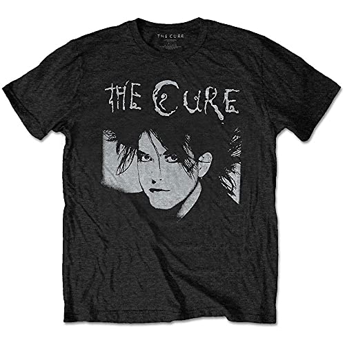 The Cure Heren Robert Illustration T-Shirt Zwart