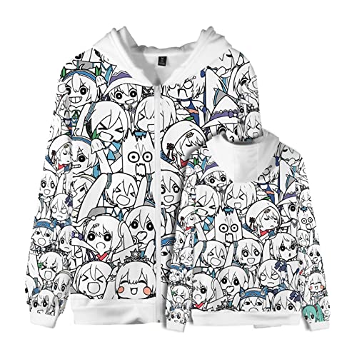 westtrend Japan Populaire Zangeres Zang Hatsune Miku Kawaii Trui Met Rits Miku Idol Cosplay Sweatshirt Persoonlijkheid Hoodie Losse Sweatshirts Schattig Vest Voor Mannen Vrouwen