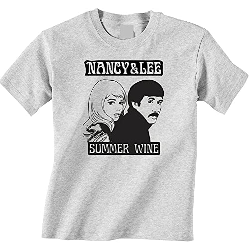 SHENG MING Nancy Sinatra & Lee Hazlewood Summer Wine T-Shirt Grey white 3XL