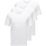 Boss Herren T-shirts Rn 3p Co, Wit, XXL